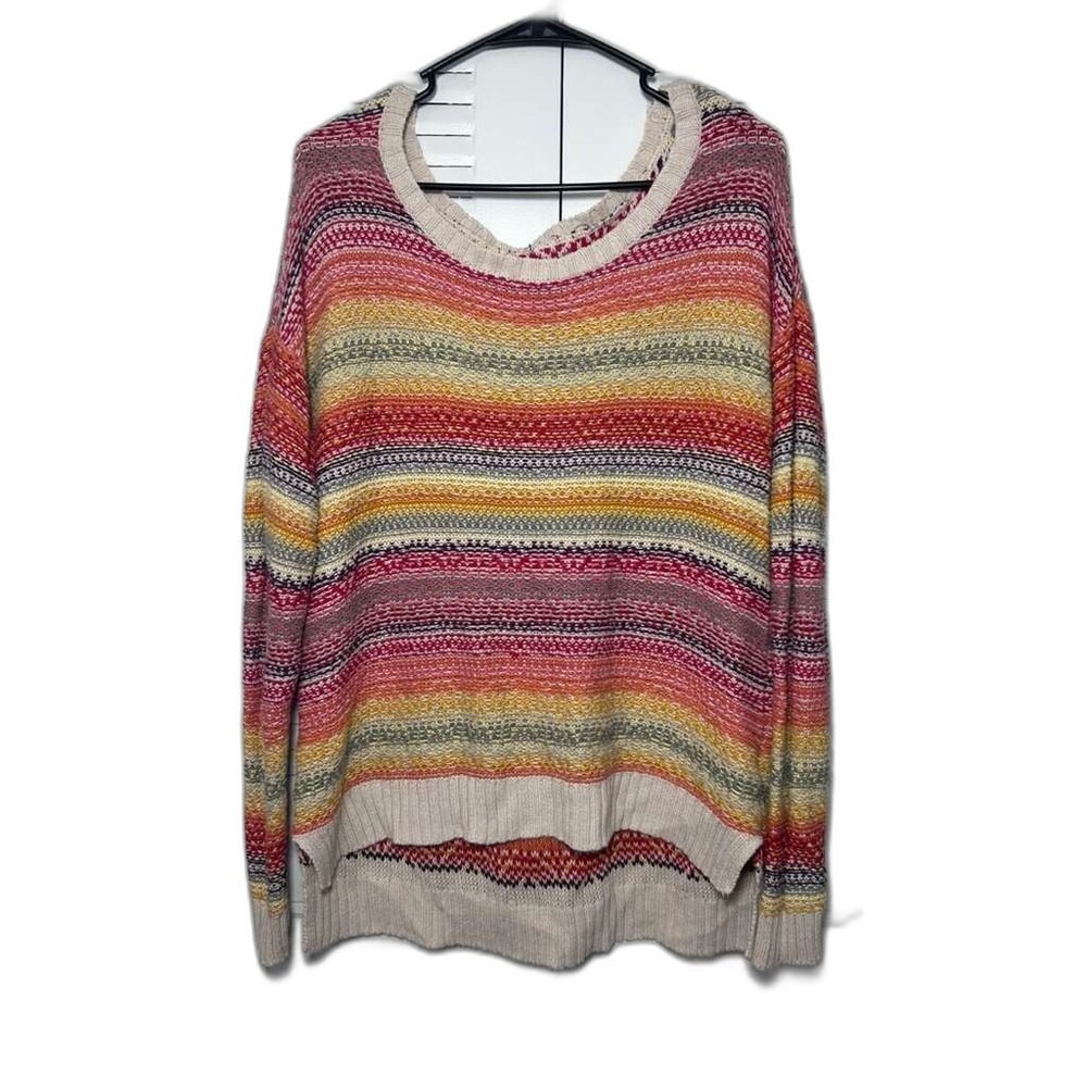 American Eagle Sweater Women Medium Vintage Pullover Knit Crochet